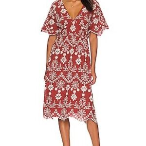 BB Dakota‎ Steve Madden Womens Eyelet Sun Dress Size Small Cottagecore